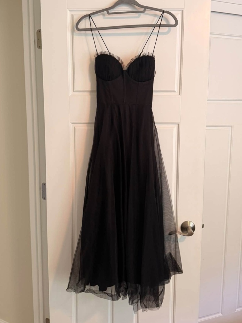 Hello Molly Black Sweetheart Neck Line A-Line Dress - XS
